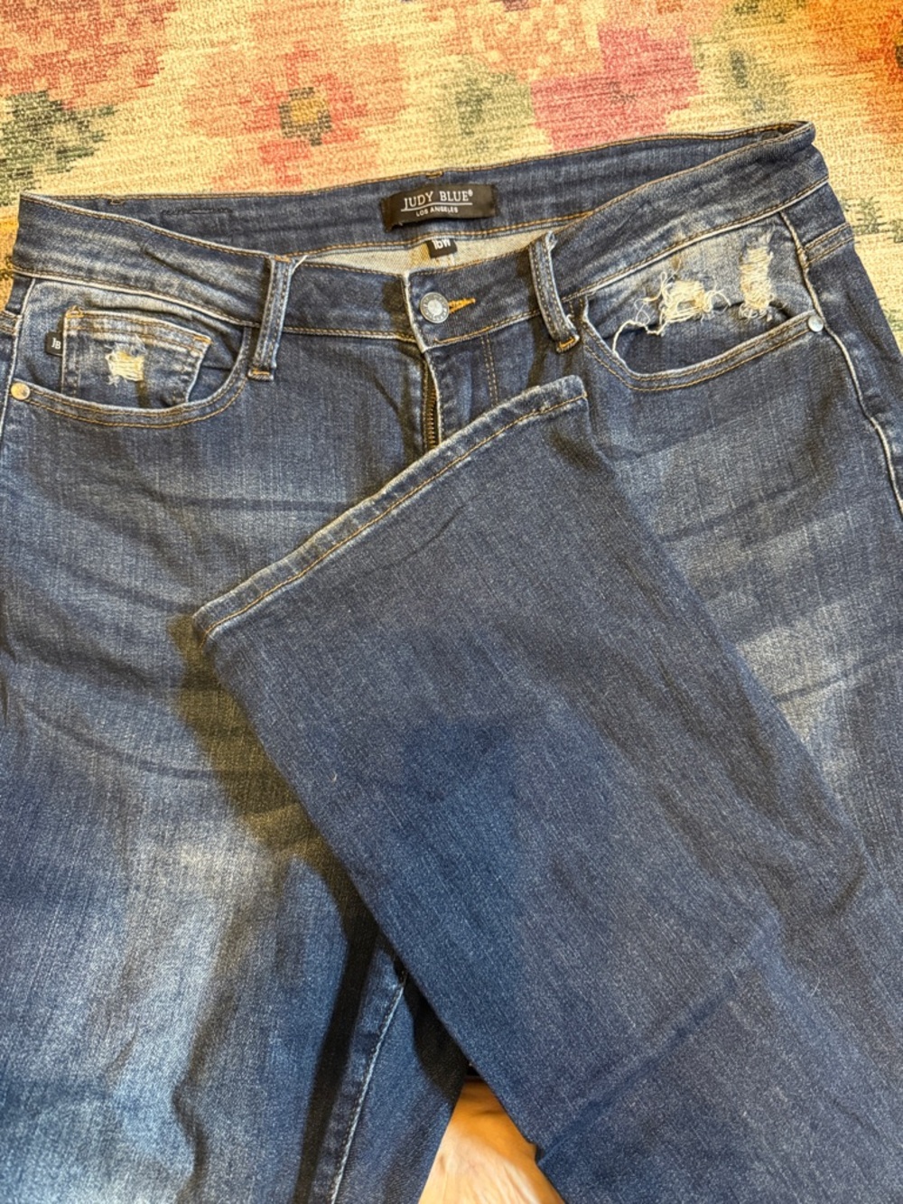 Judy Blue Dark Indigo Bootcut Jeans LONG